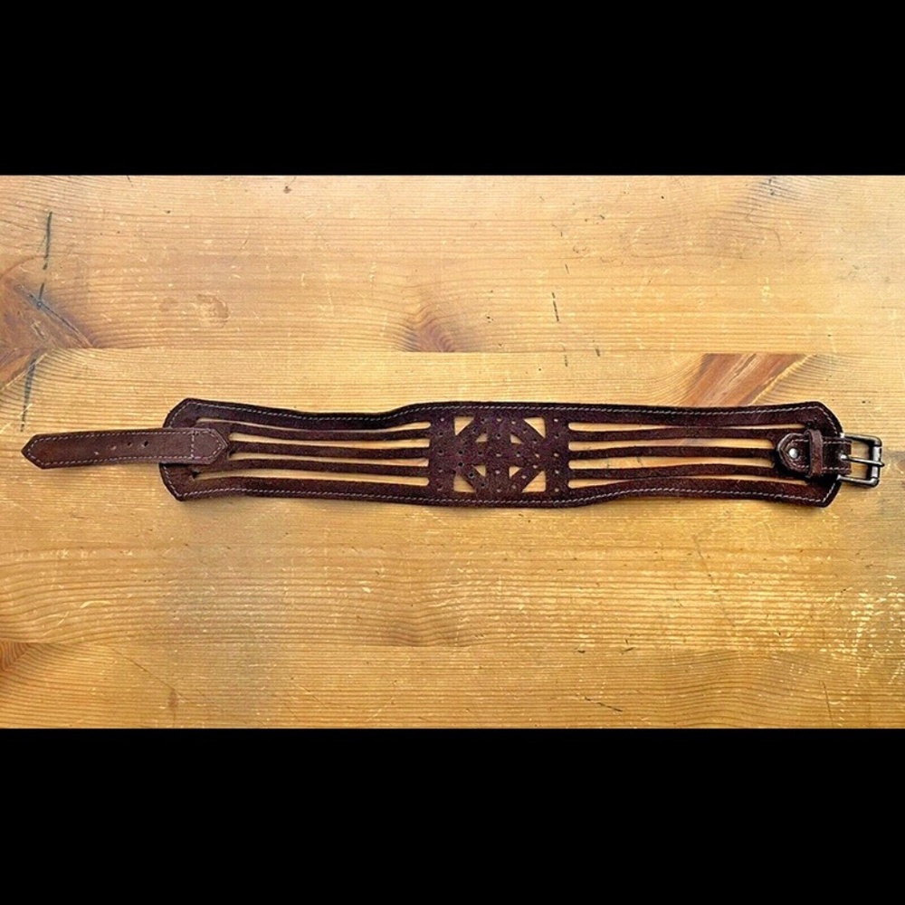 1960s Yves Saint Laurent Suede Choker - Rare Vintage